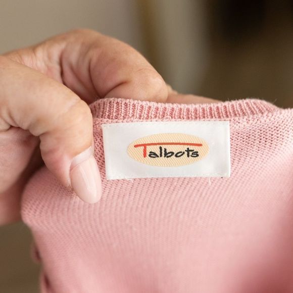 Women’s‎ Talbots Pink Long-Sleeve Sweater - Picture 5 of 7